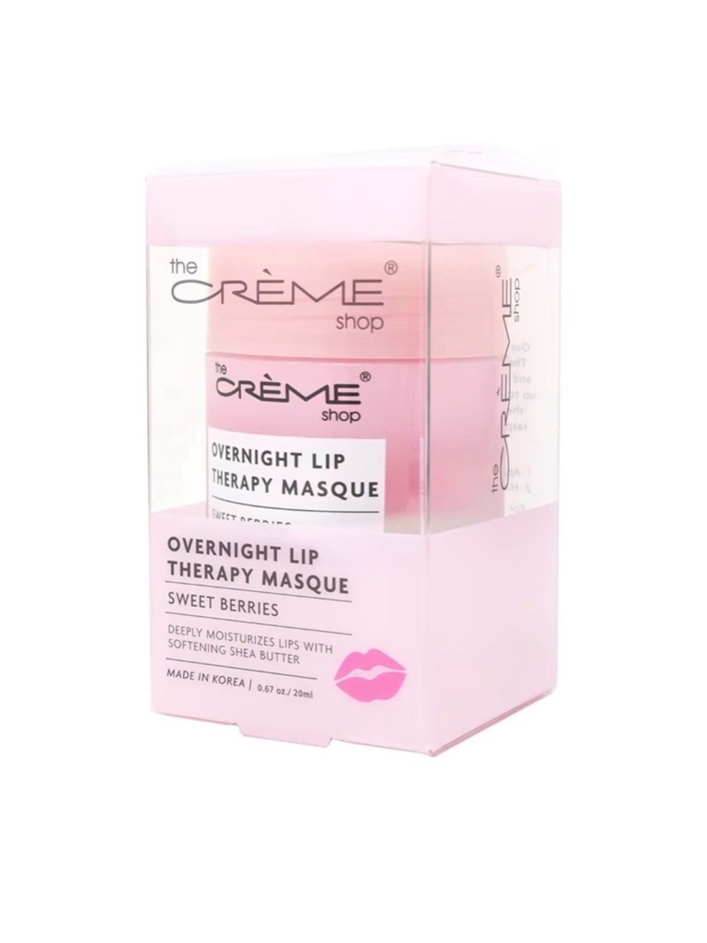 The Crème Shop Overnight Lip Therapy Masque - Sweet Berries (Pink)
